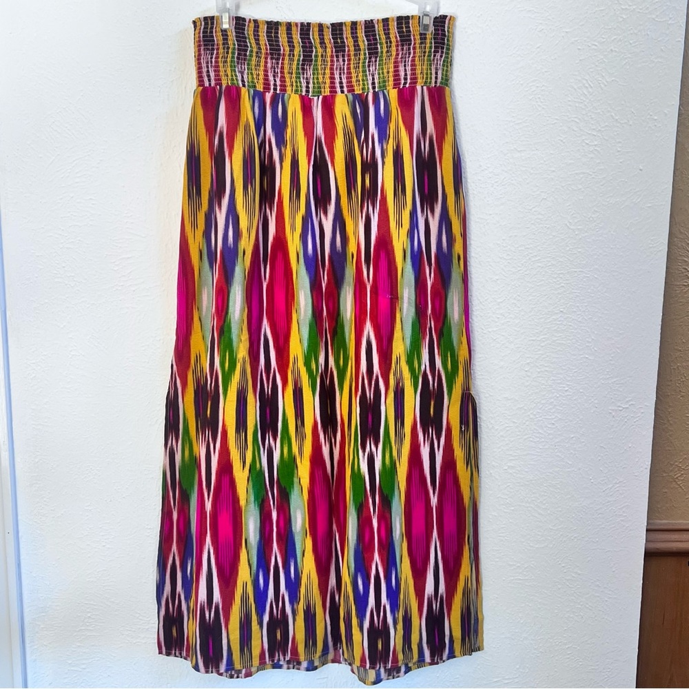 Anthropolgie Ikat Print Maxi Skirt